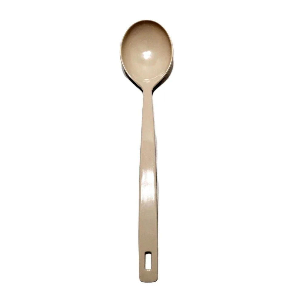 Vtg Melamine Serving Spoon Ladle Almond Beige #1402 Made in Taiwan Retro Kitchen
